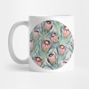 Pale Painted Protea Neriifolia Mug